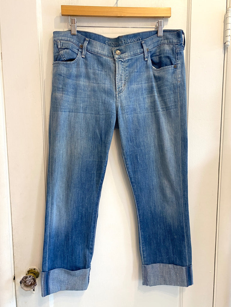 LOOP - Citizens of Humanity Dani Cropped Straight Leg, Sz 32 (#413)