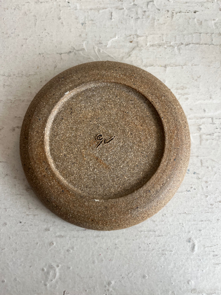 Clay Vessels - Speckled Green Cake Plate