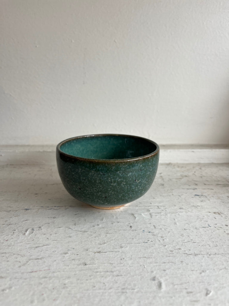 Clay Vessels - Ceramic Green Speckled Tea Cup