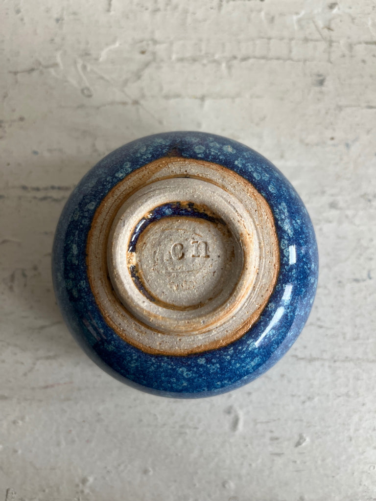 Clay Vessels - Ceramic Speckled Blue Tea Cup