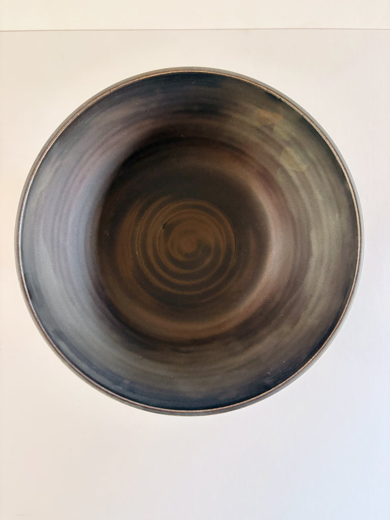 Jessie Williams Pedestal Bowl, Matte Black, A