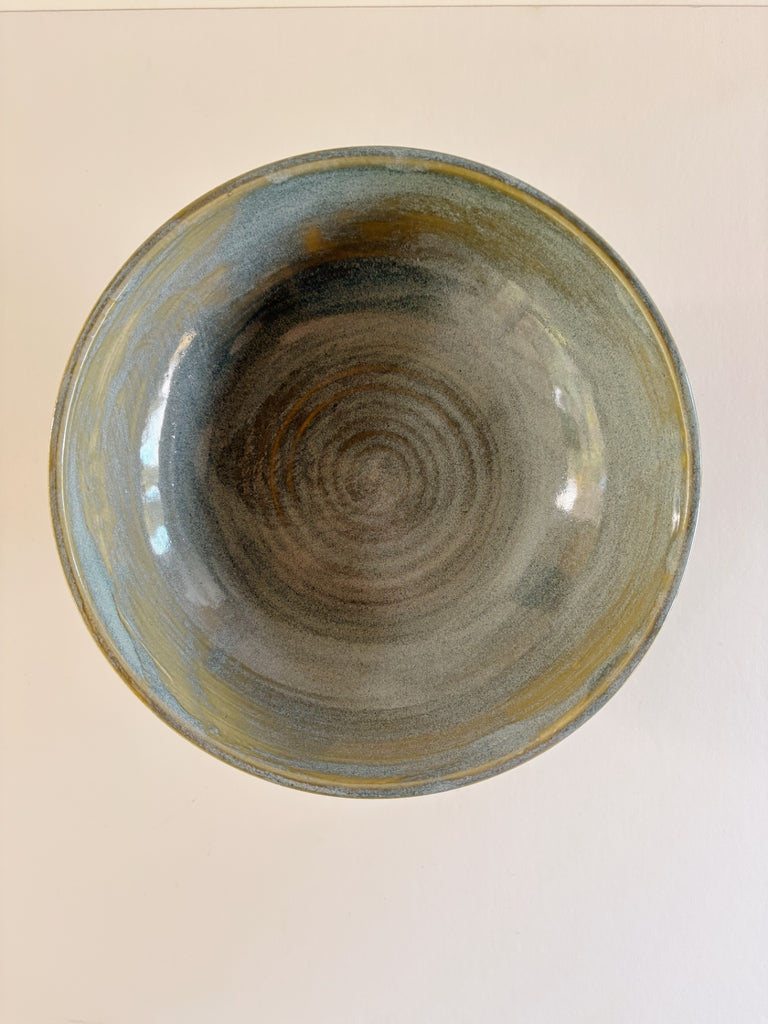 Jessie Williams Pedestal Bowl, Blue