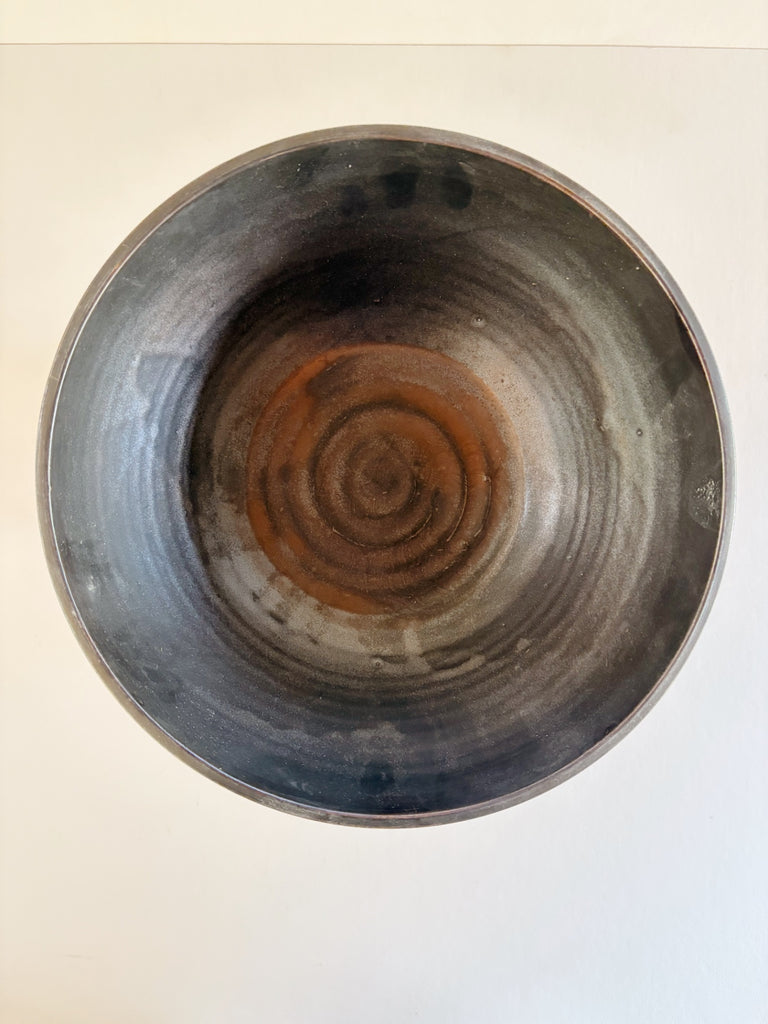 Jessie Williams Pedestal Bowl, Matte Black, B