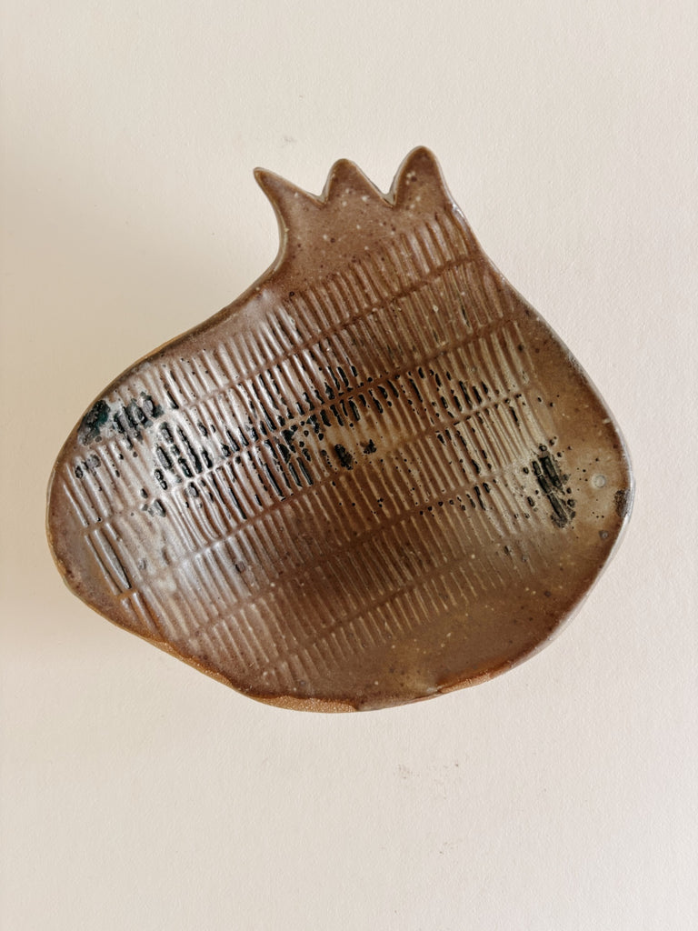 Elena Kaloyanova Brown Pomegranate Dish, large