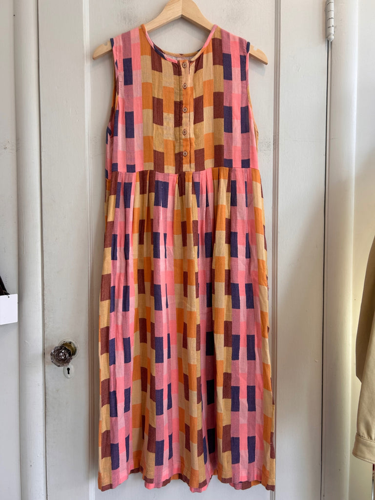LOOP - Ace and Jig Pink and Orange Print Dress, Sz L (#1)