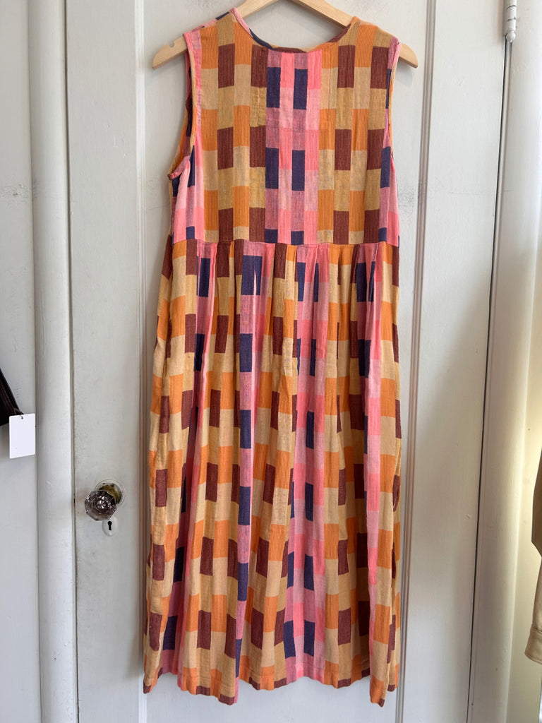 LOOP - Ace and Jig Pink and Orange Print Dress, Sz L (#1)