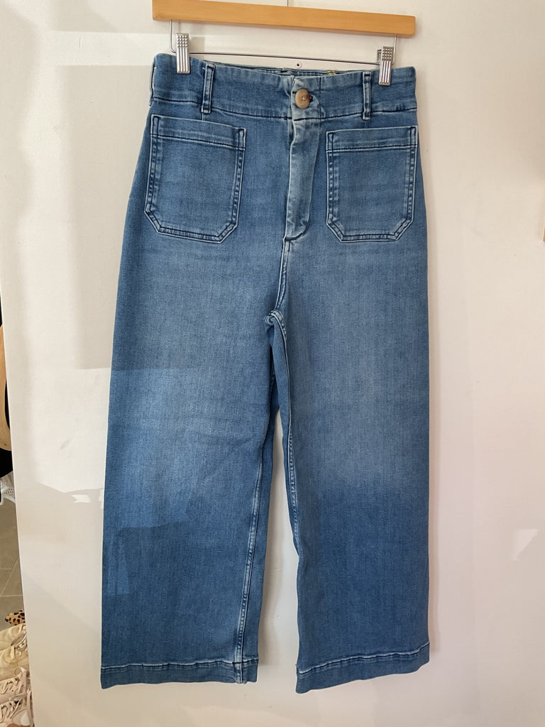 LOOP - Maeve Collette Wide Leg Denim Pants, Sz 30 (#1)