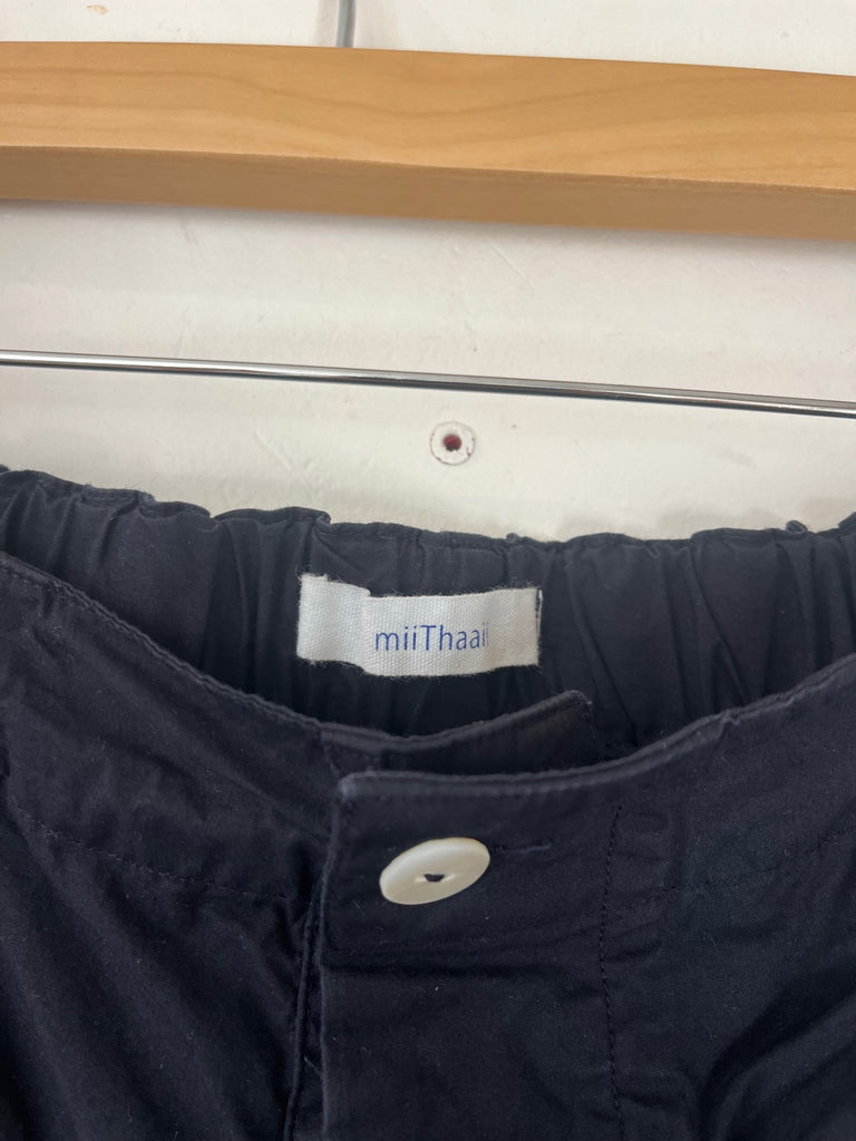 LOOP - miiThaaii Black Cotton Ballon Pants, (#1)