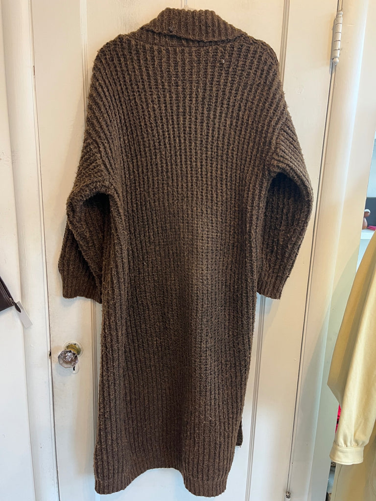 LOOP - Little Lies Long Ribbed Cardigan, Sz M/L (#287)