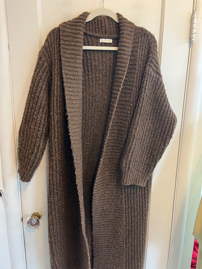 LOOP - Little Lies Long Ribbed Cardigan, Sz M/L (#287)