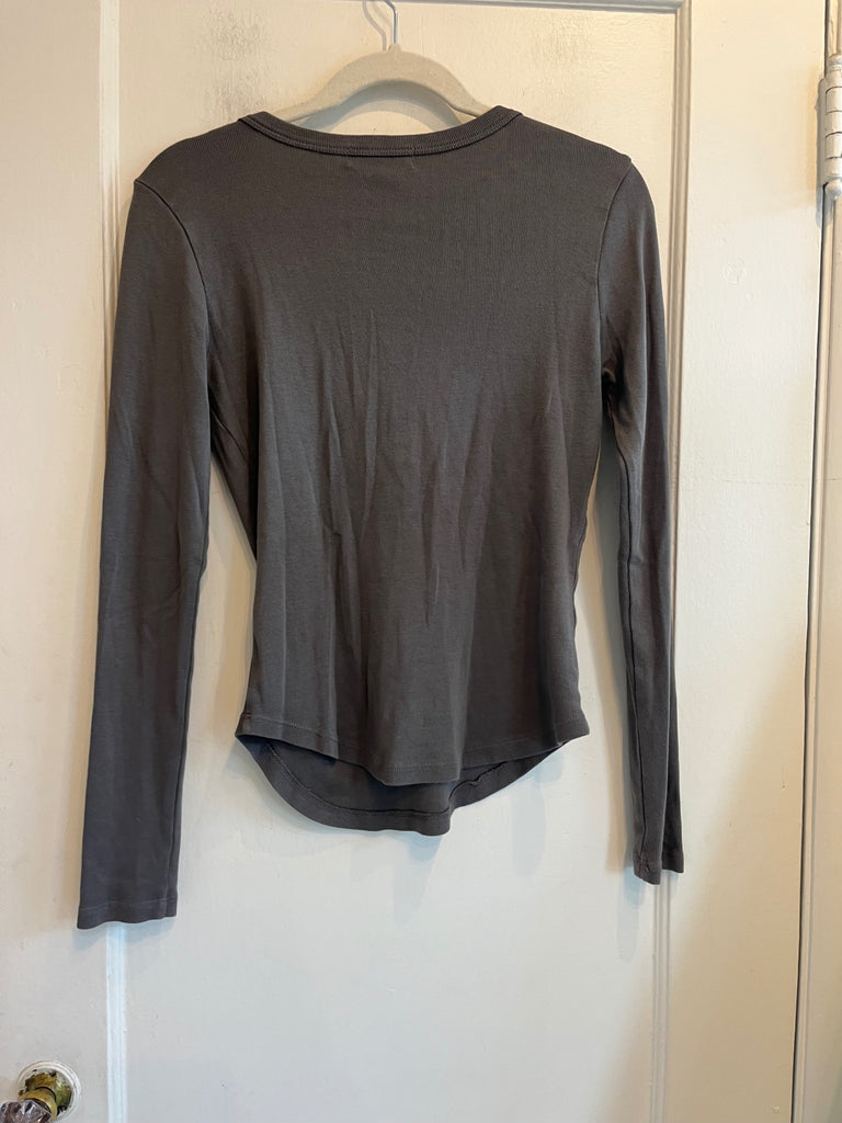 LOOP - Micheal Stars Waffle Knit Henley, Sz S (#287)