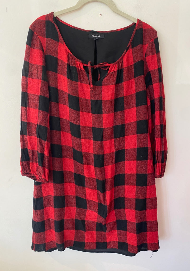LOOP - Madewell Buffalo Check Dress, Sz M (#19)