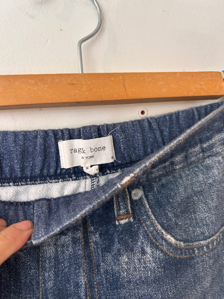 LOOP - Rag and Bone Miramar Wide Leg Sweatpant Jeans, Sz. S (#248)