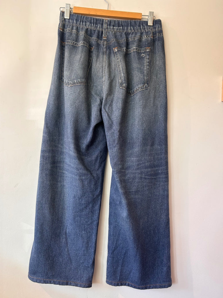 LOOP - Rag and Bone Miramar Wide Leg Sweatpant Jeans, Sz. S (#248)