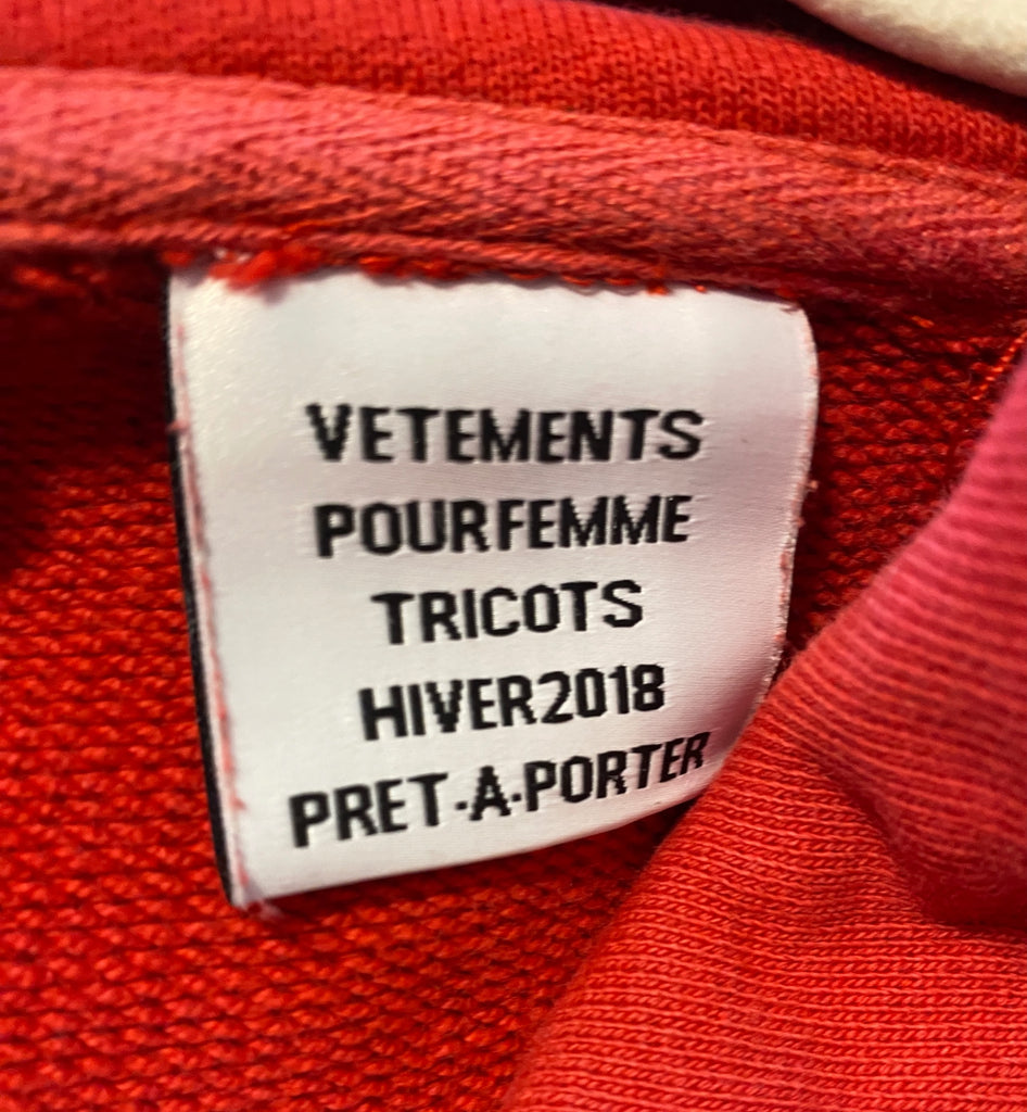 LOOP - Vetement Antwerp Split/Deconstructed Hoodie, Sz S (#80)