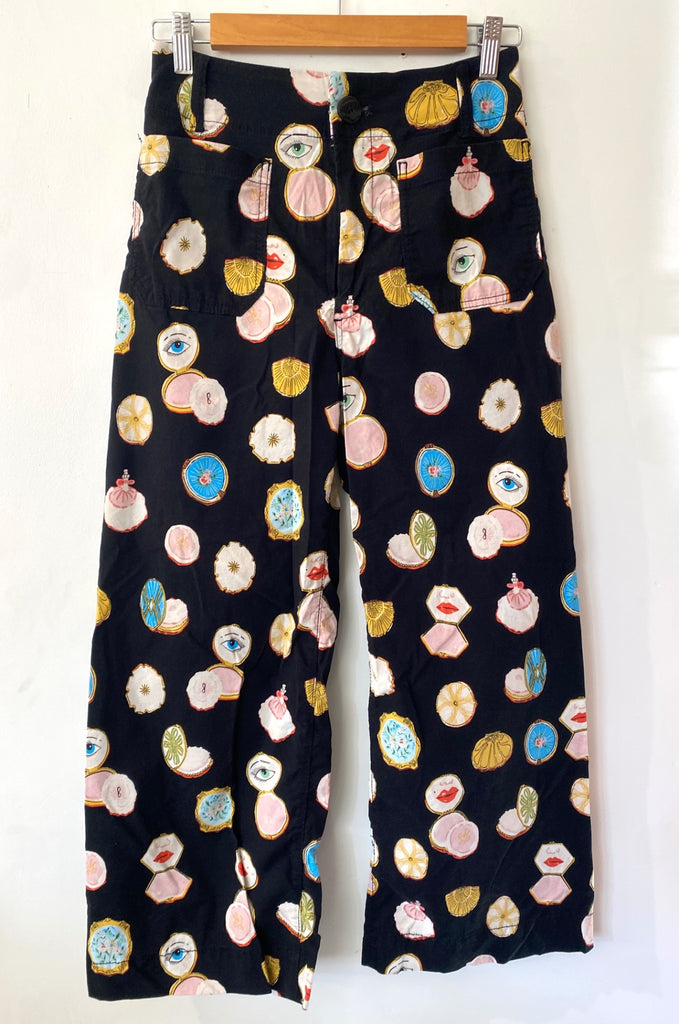 LOOP - Maeve Colette Crop Wide-Leg Pants, Sz 27 (#80)