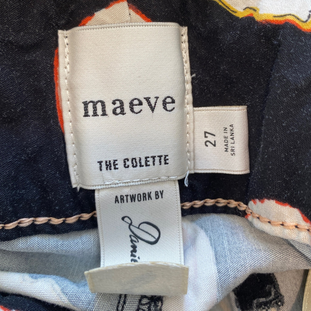 LOOP - Maeve Colette Crop Wide-Leg Pants, Sz 27 (#80)