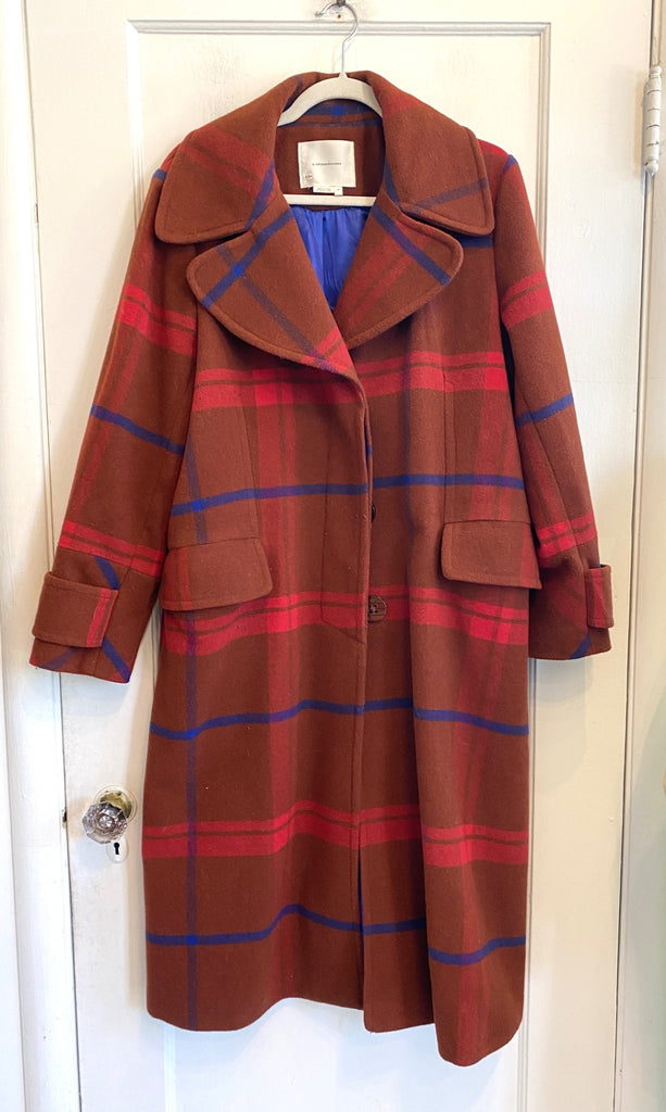 LOOP - Anthropologie Plaid Coat, Sz L (#41)