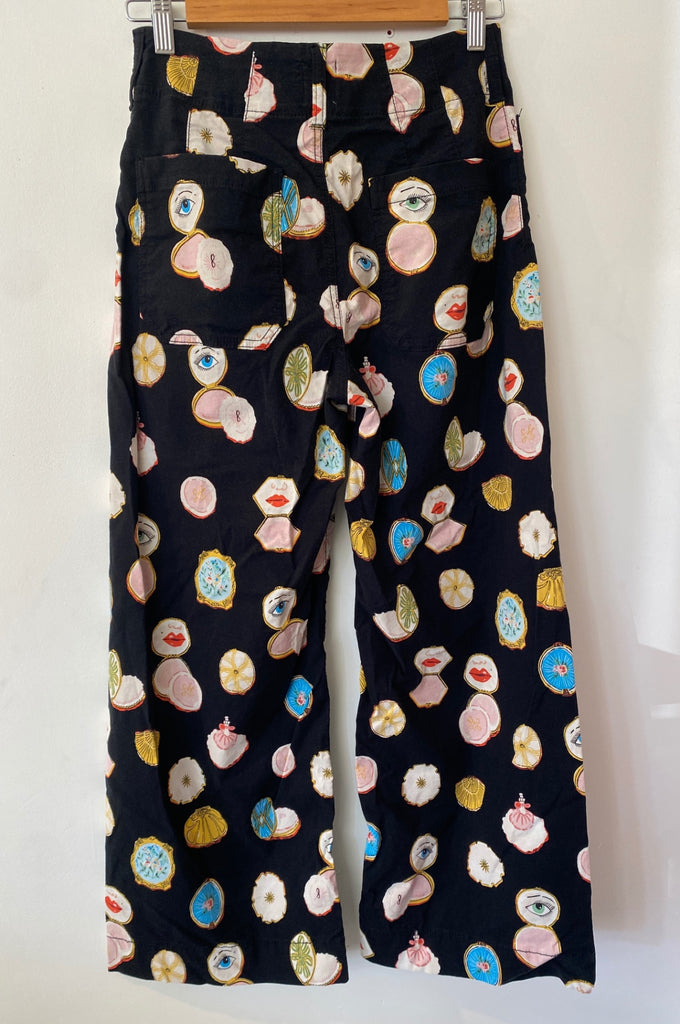 LOOP - Maeve Colette Crop Wide-Leg Pants, Sz 27 (#80)