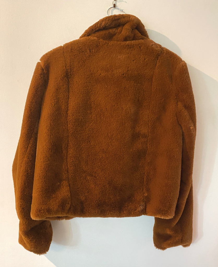 LOOP - Blank NYC Faux Fur Cropped Jacket, Sz L (#99)