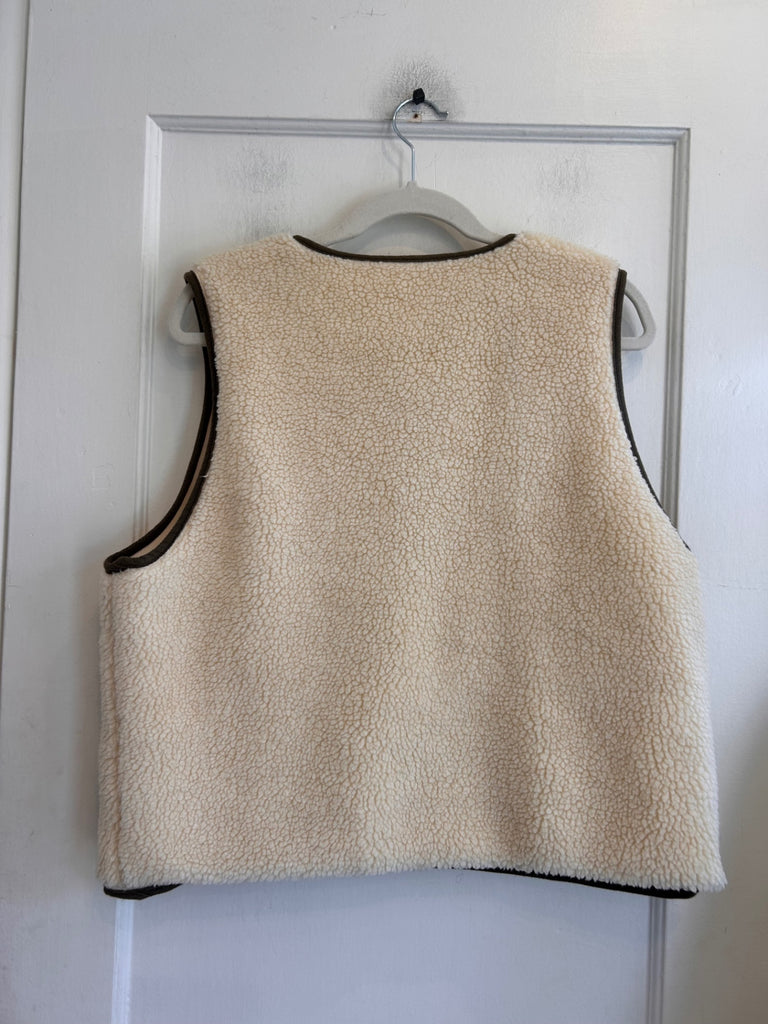 LOOP - Sezane Sherpa Vest, Sz 44 (#477)