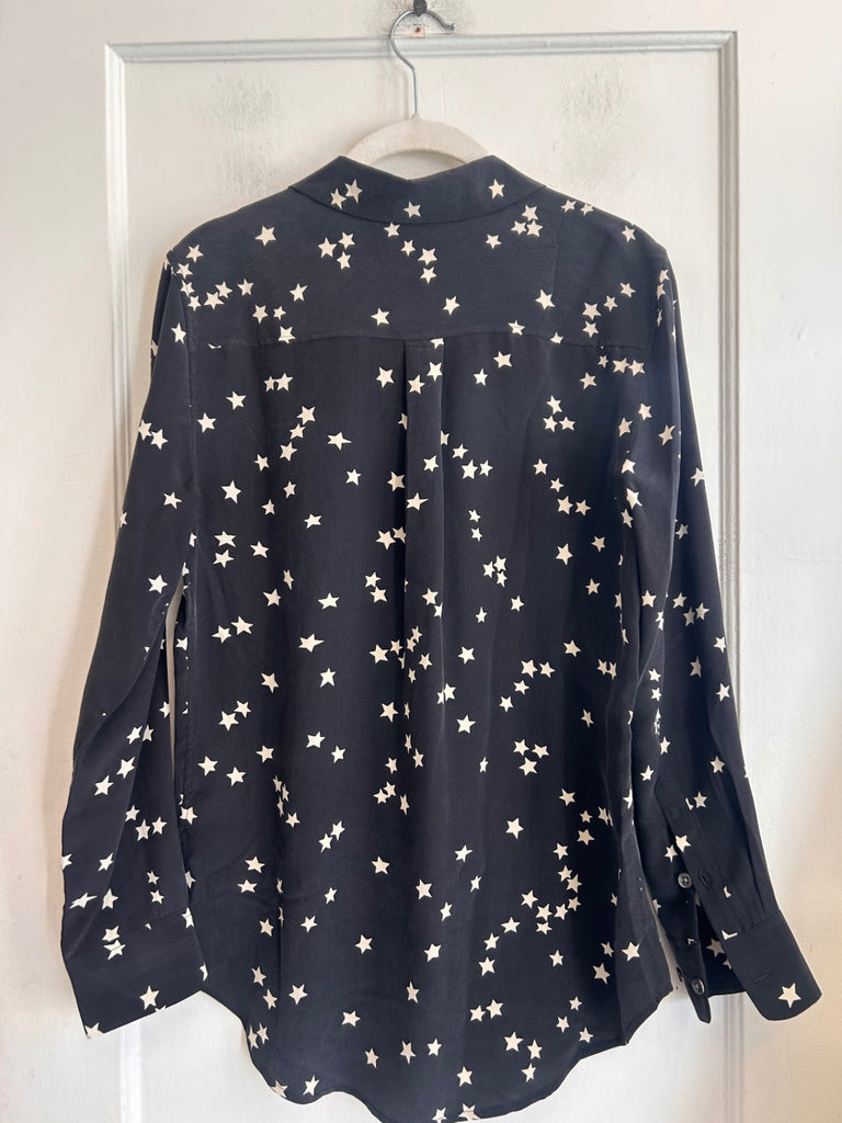 LOOP - Equipment Femme Silk Shirt, Sz XS (#130)