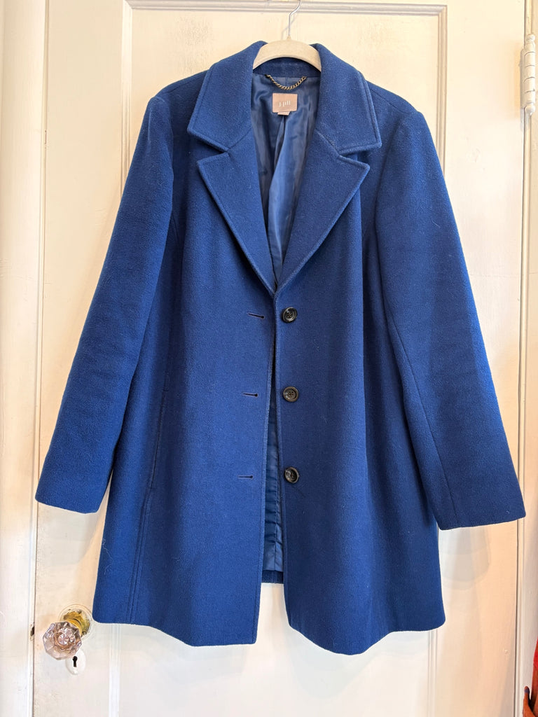 LOOP - J.Jill Royal Blue Peacoat, size M (#136)
