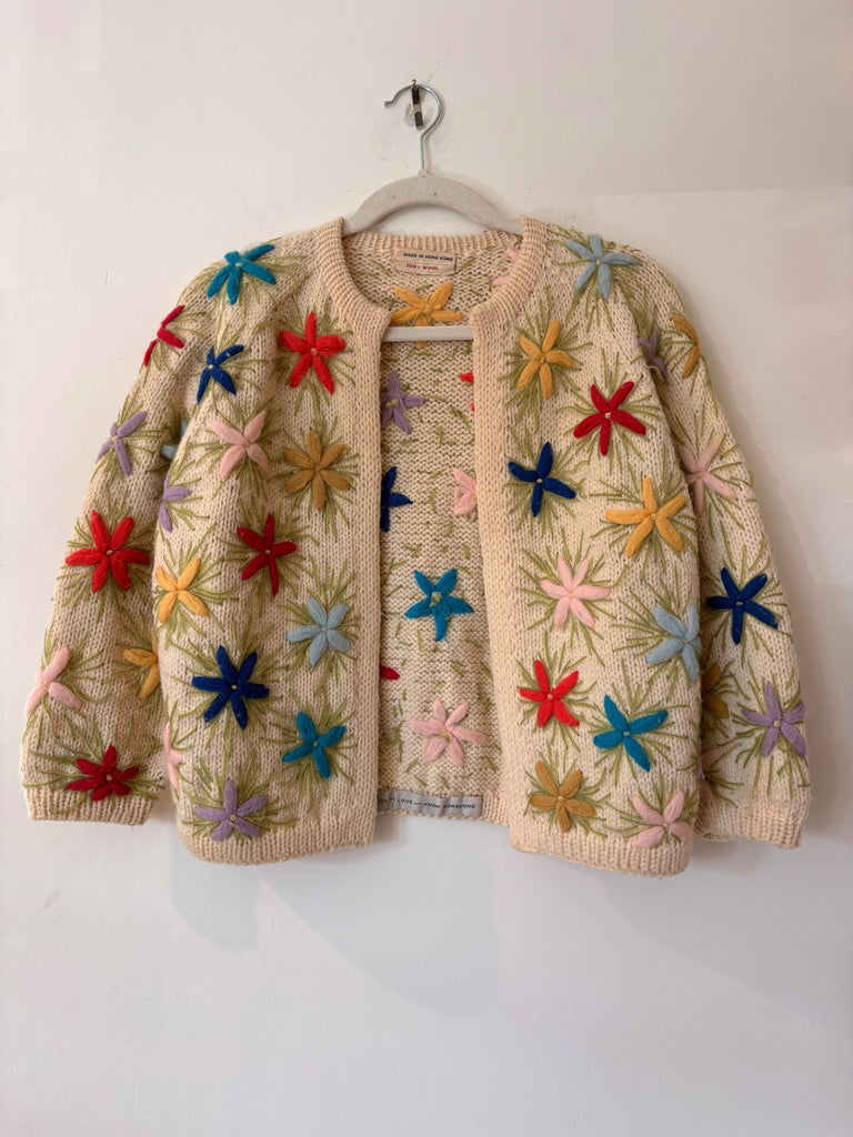 LOOP - Flower Cardigan, wool (#478)