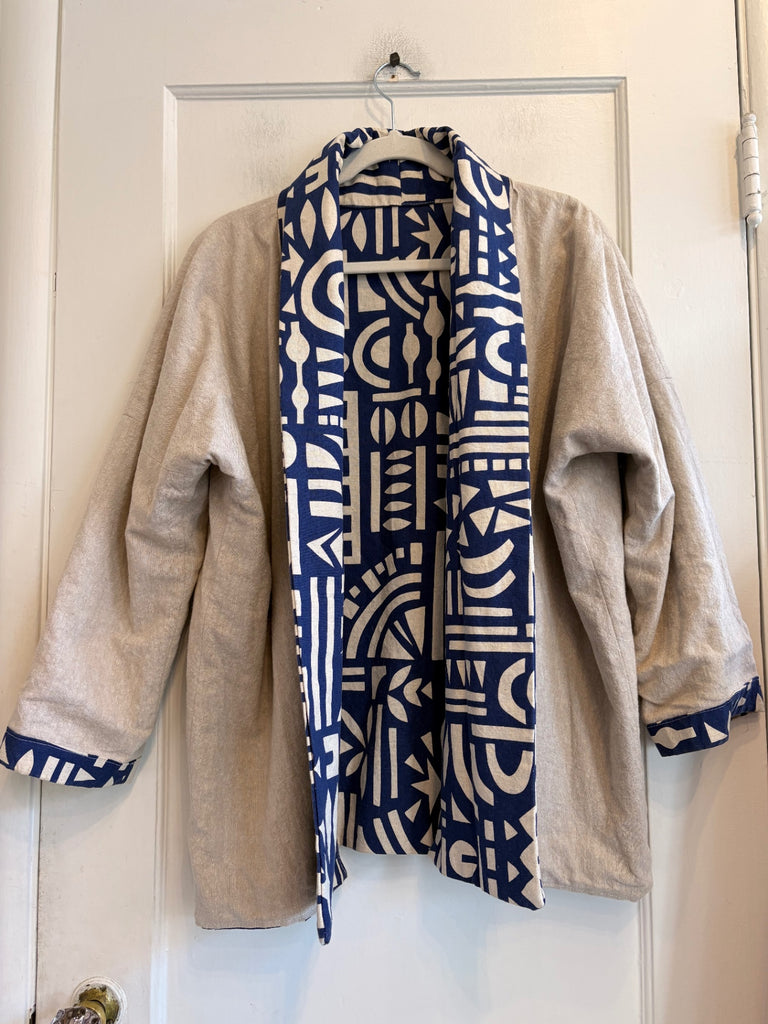 LOOP - Reversible Kimono-style Coat, M/L (#136)