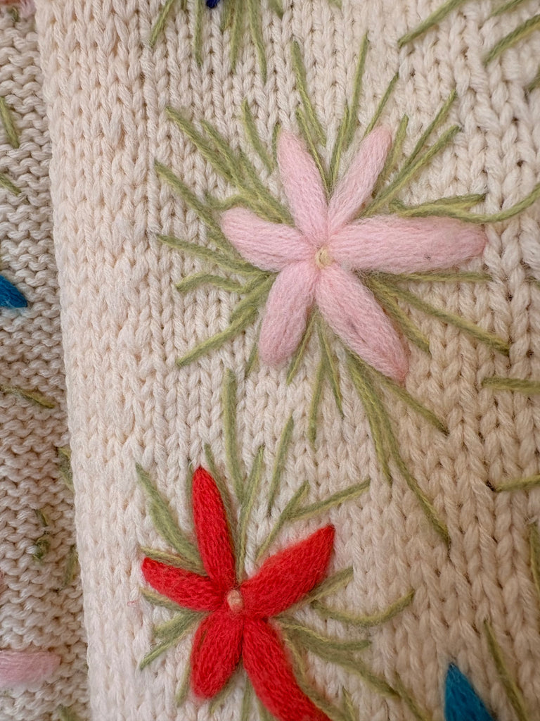 LOOP - Flower Cardigan, wool (#478)