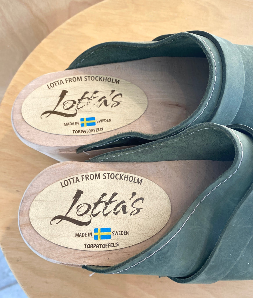 LOOP - Lotta’s Clogs Green, Sz 38 (#480)