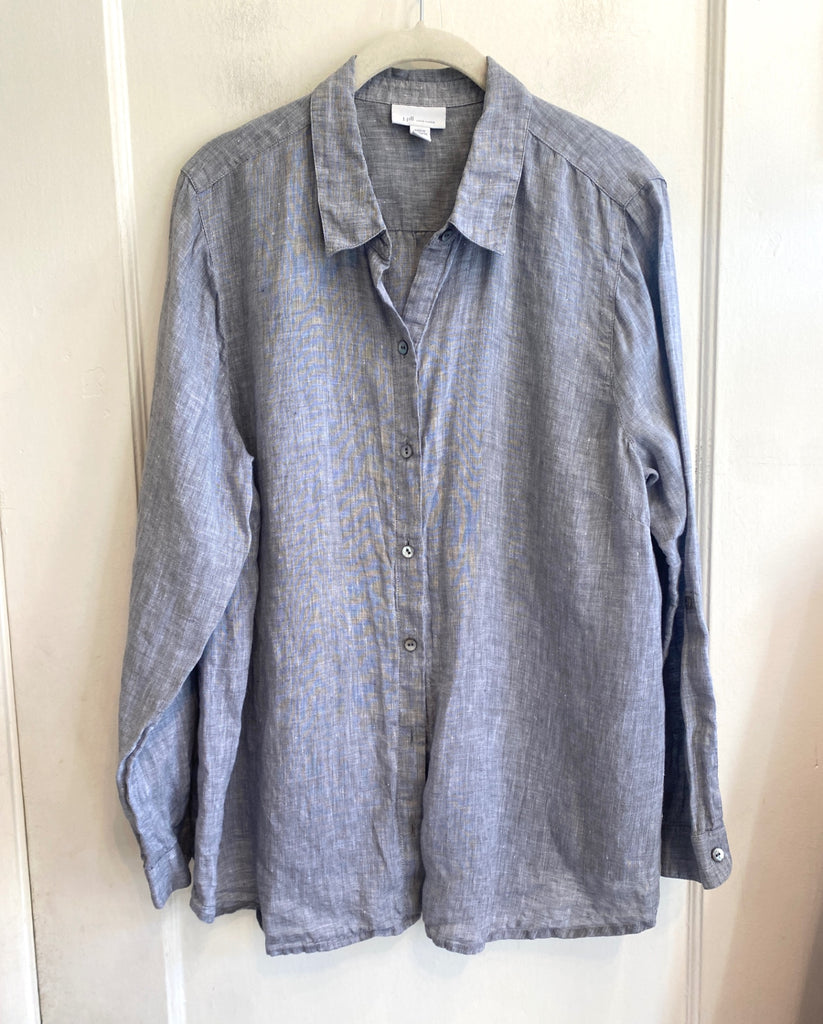 LOOP - J. Jill Linen Blouse, Sz L (#462)