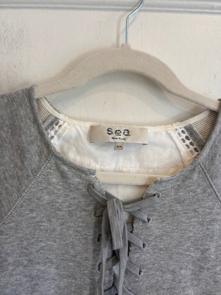 LOOP - SEA New York Eyelet Sweatshirt, Sz XS (#130)