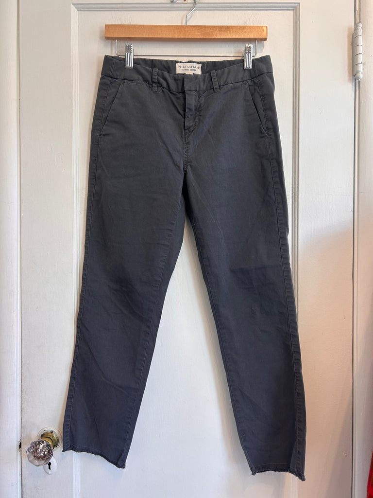 LOOP - Nili Lotan Gray Pants, Sz 2 (#130)