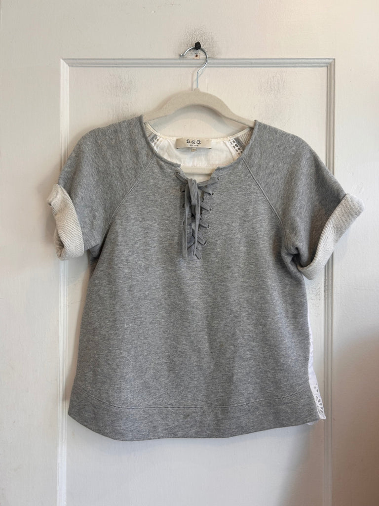 LOOP - SEA New York Eyelet Sweatshirt, Sz XS (#130)