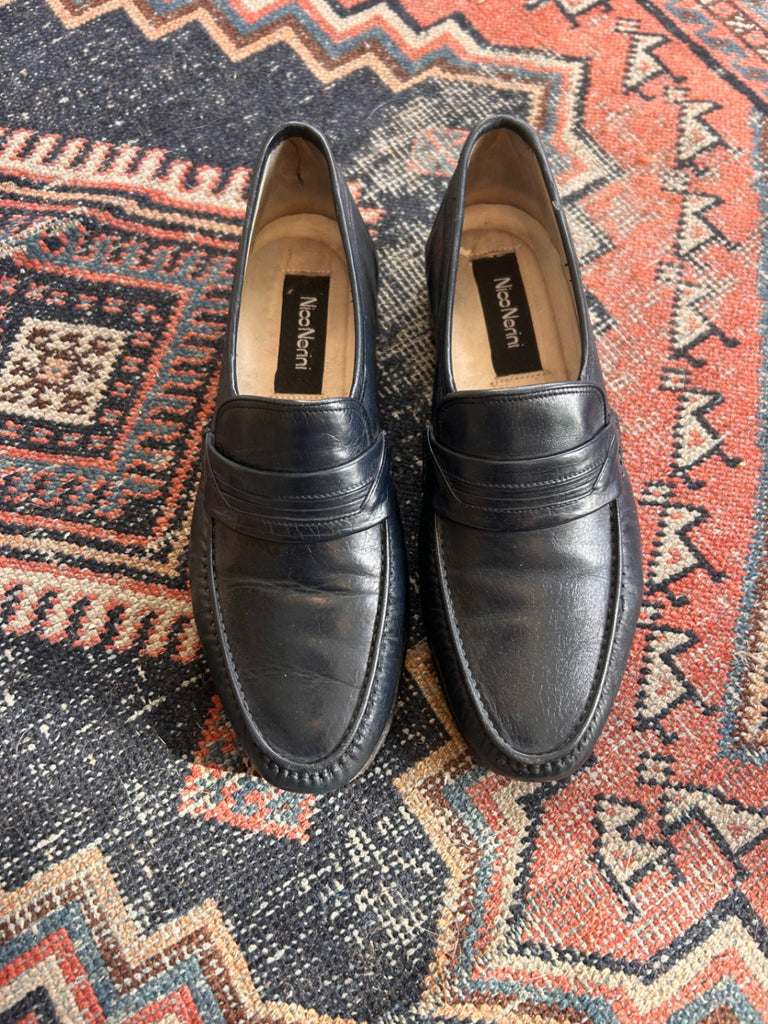 LOOP - Nico Neroni Leather Loafers, Sz 7 (#466)