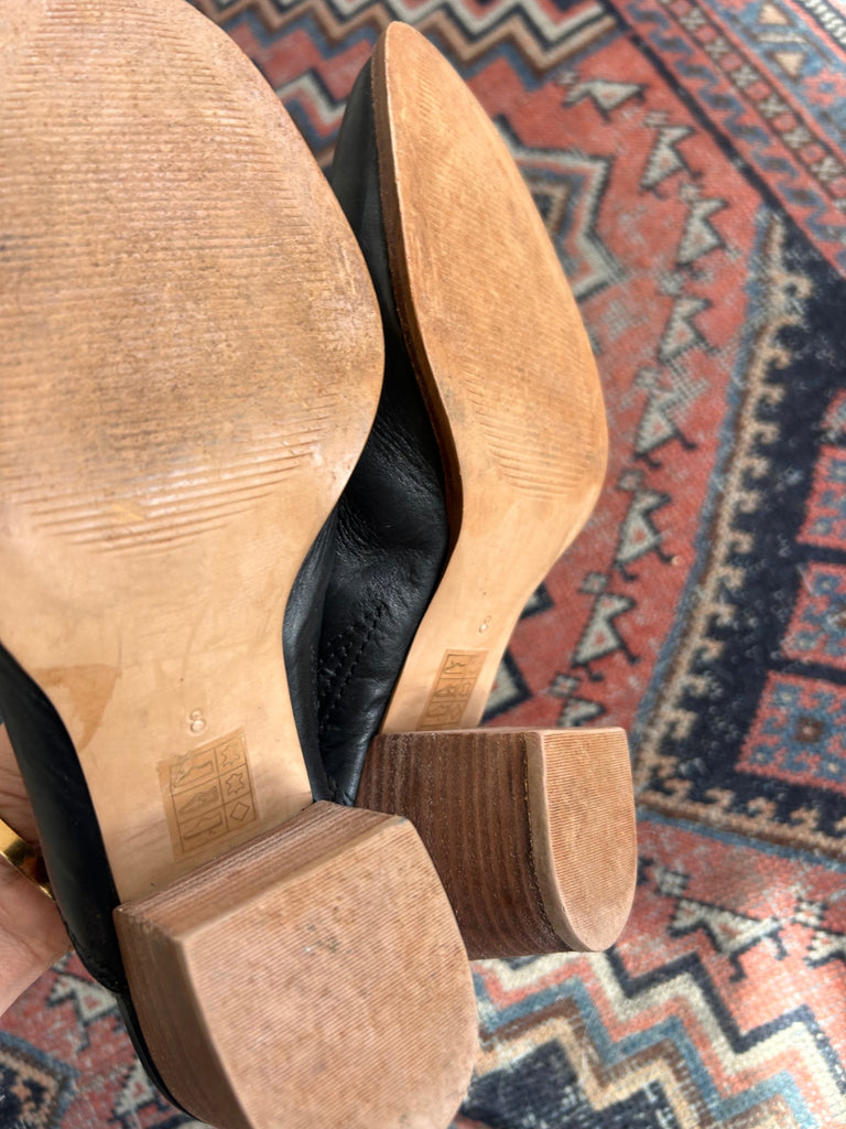 LOOP - Madewell Block Heel Mules, Sz 8 (#466)