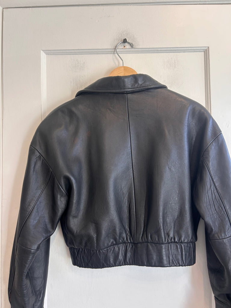LOOP - Habitat Leather Jacket, Sz 4 (#466)