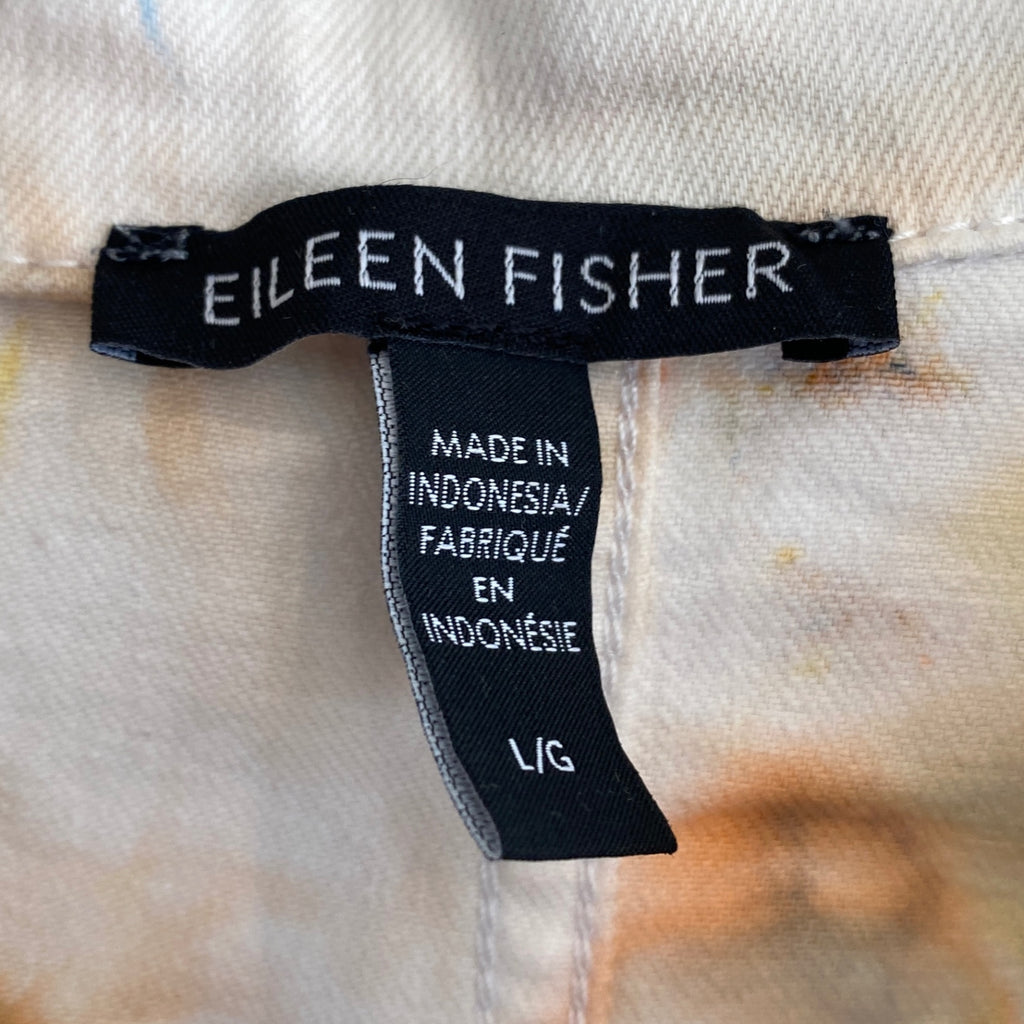 Hipcheck - Ice Dyed Cotton Chore Coat, Eileen Fisher, Sz L
