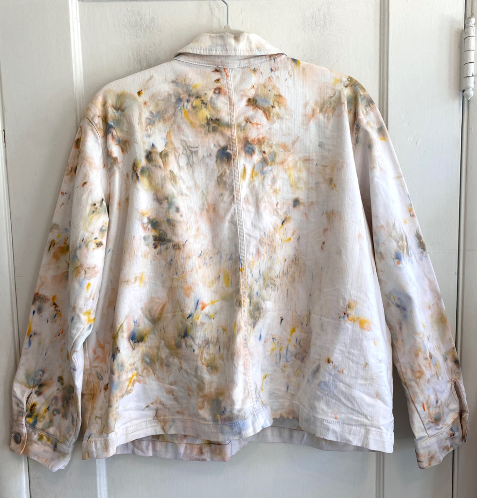 Hipcheck - Ice Dyed Cotton Chore Coat, Eileen Fisher, Sz L