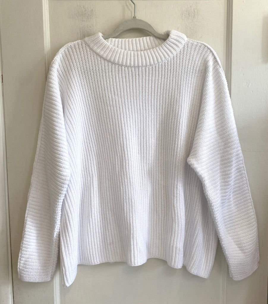 LOOP - Frank & Eileen Oversized Montecito Cotton Sweater, Sz S (#122)