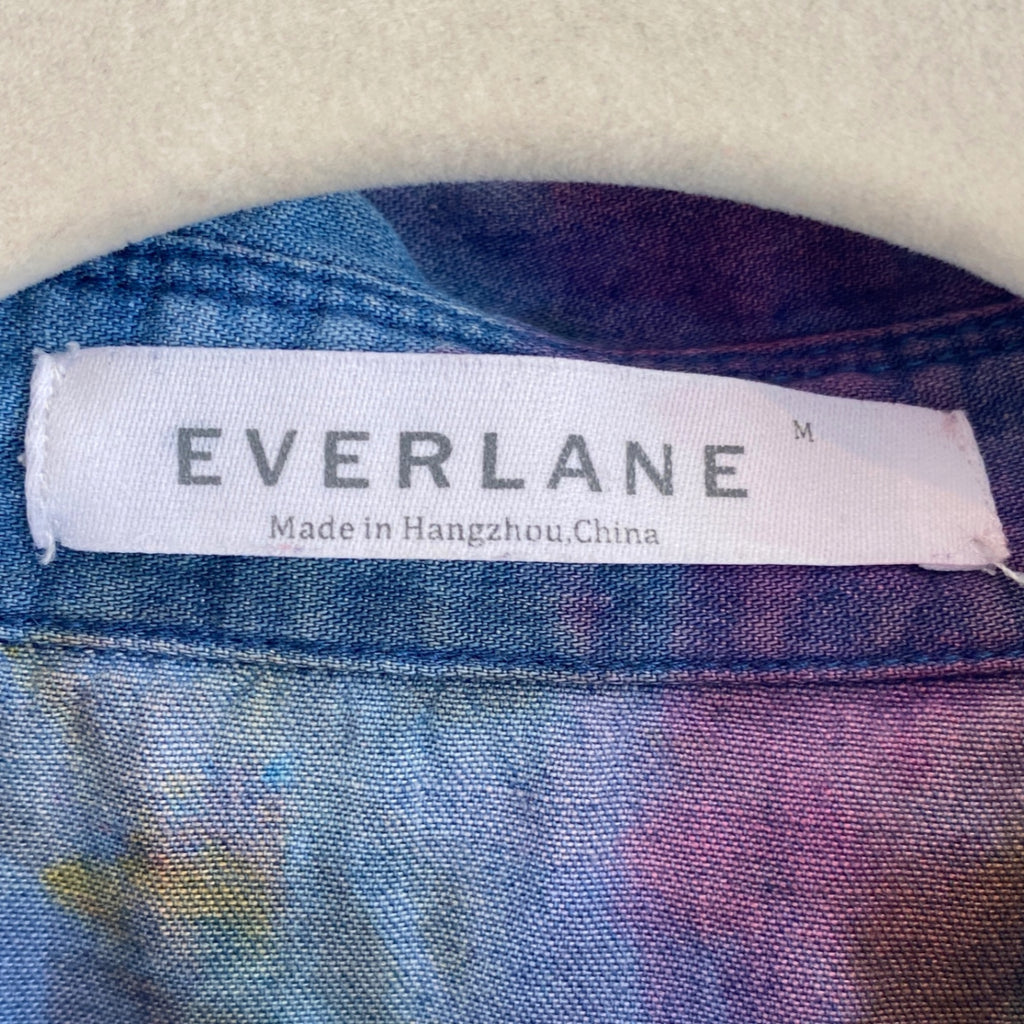Hipcheck - Ice Dyed Cotton Chambray Shirt, Everlane, Sz M