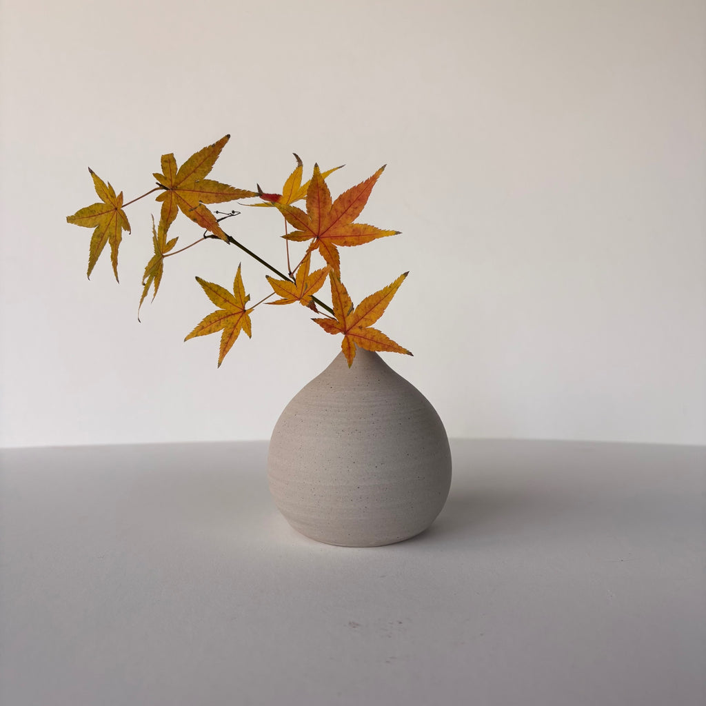 Coastline Ceramics Raw Bud Vase, Light