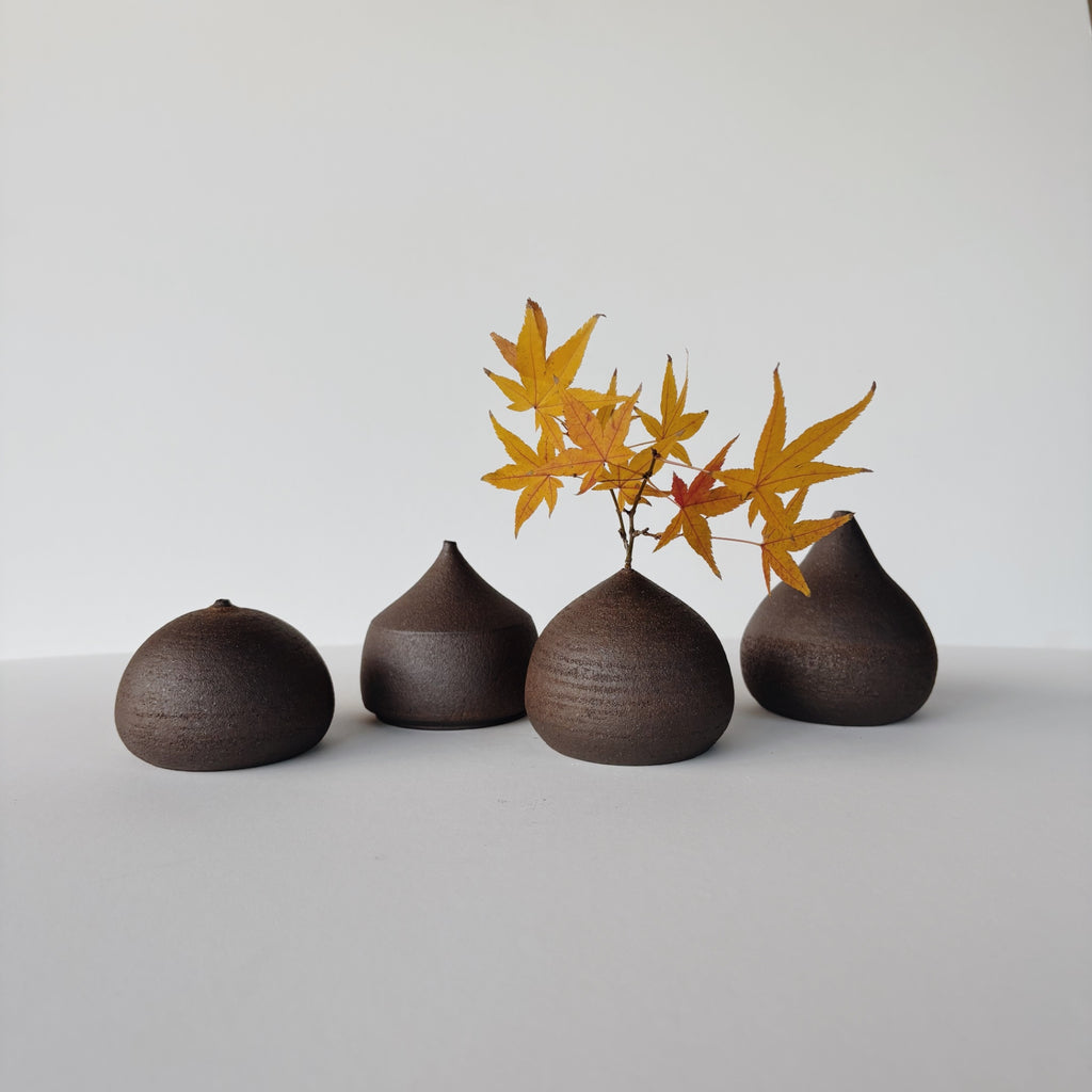 Coastline Ceramics Bud Vase, Dark