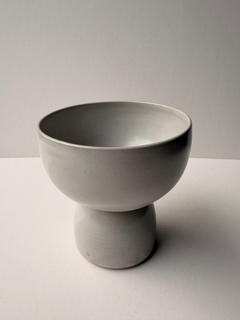 Coastline Ceramics Pedestal Bowl, White