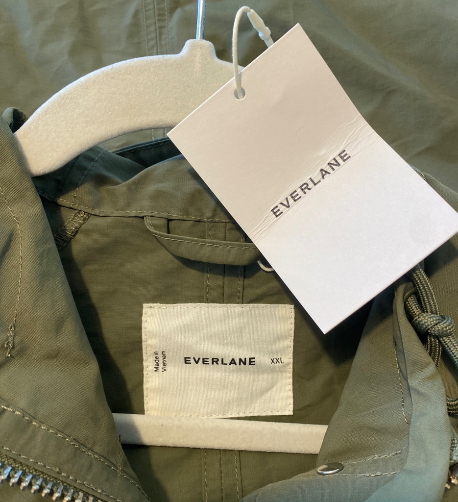 LOOP - Everlane Anorak Jacket Green, Sz XXL (#220) NEW!