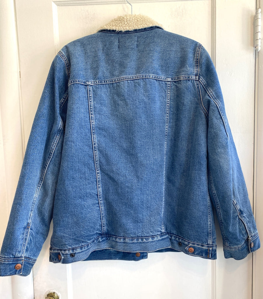 LOOP - Madewell Fleece Lined Denim Jacket, Sz XL (#220)