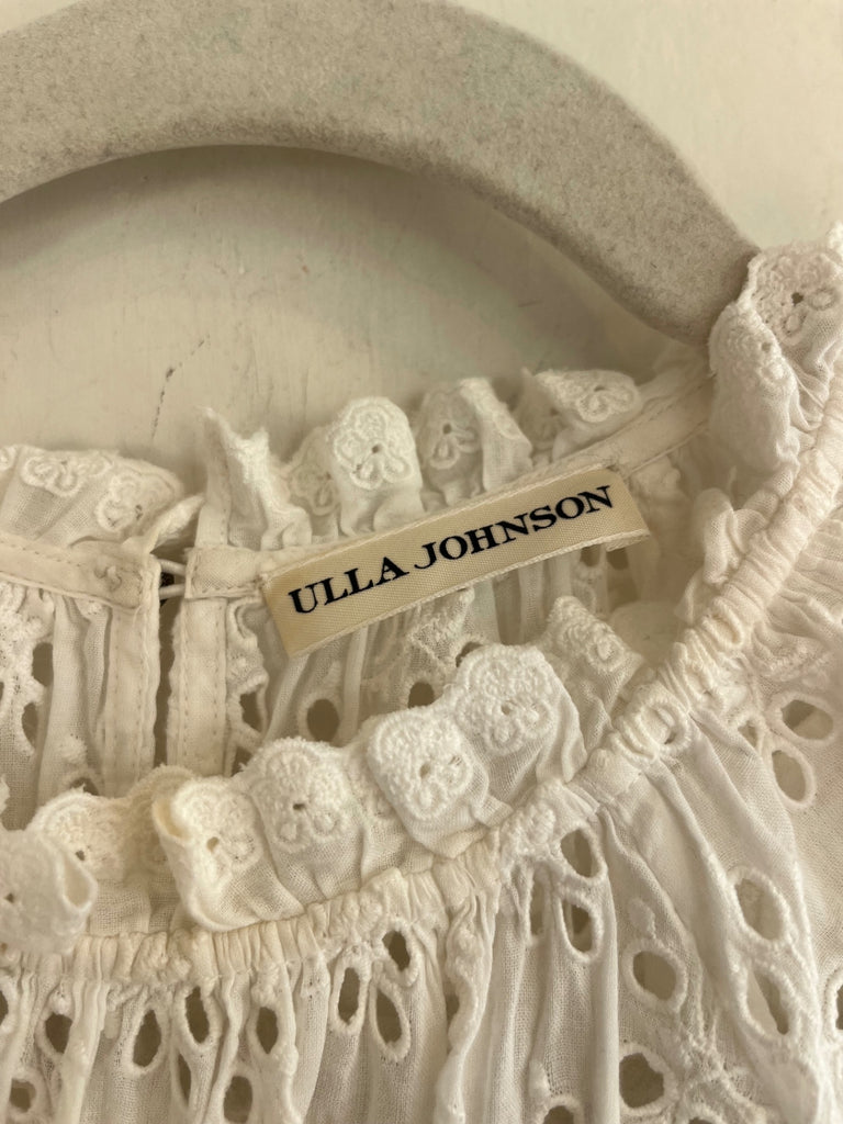 LOOP - Ulla Johnson  Eyelet Blouse, Sz 2 (#130)