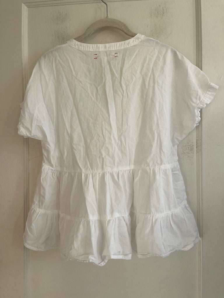 LOOP - Xirena Cotton Flowy Tiered Top Sz S (#130)
