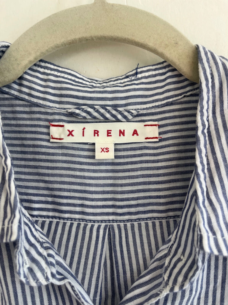 LOOP - Xirena Cotton Striped Shirt, Sz XS (#130)